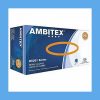 AMBITEX N5201 Series Powder Free Blue Nitrile Gloves, 100 Per Box