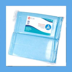 Dynarex Underpads Poly-Back, Compressed Packaging Most Absorbent Fluff Fill 17" x 24"
