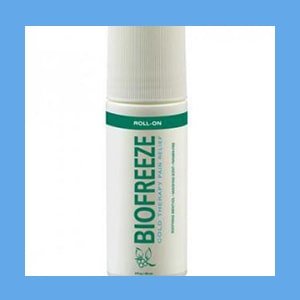BIOFREEZE 3 oz. Roll-On analgesic, pain relief, reduce swelling, BIOFREEZE