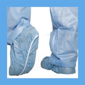 Medline Spunbond Polypropylene Smooth Bottom Shoe Covers