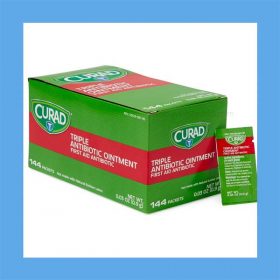 Medline CURAD Triple Antibiotic Ointment, 0.9g Packet - 144/Box