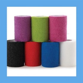 Medline Nonsterile Self-Adherent Cohesive Wraps, Assorted Colors, 3" x 5yds
