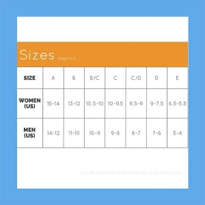 HealthyStep size chart